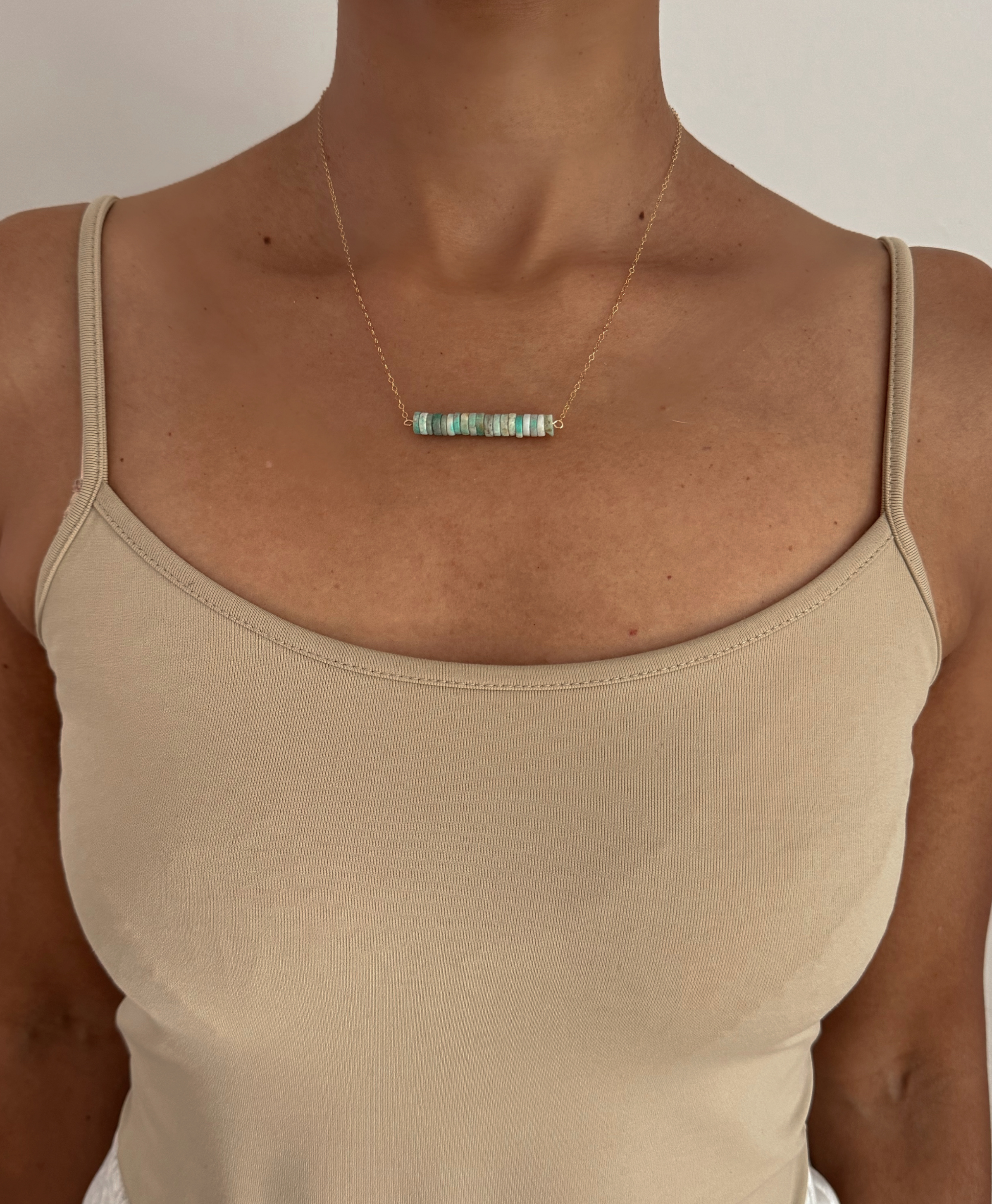 Trezzo Turquoise Tranquility Bar Necklace