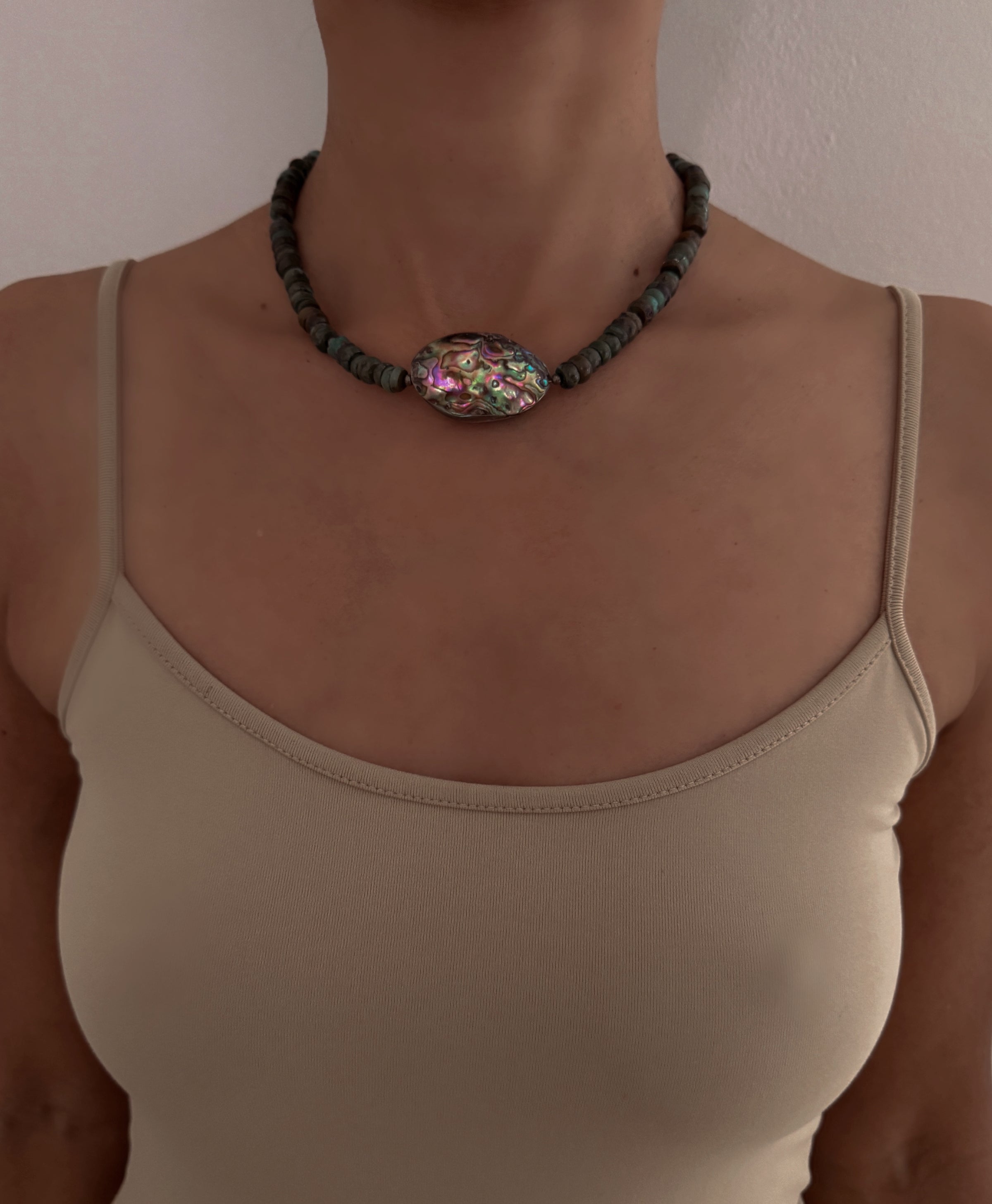 Marina Abalone Pendant Necklace