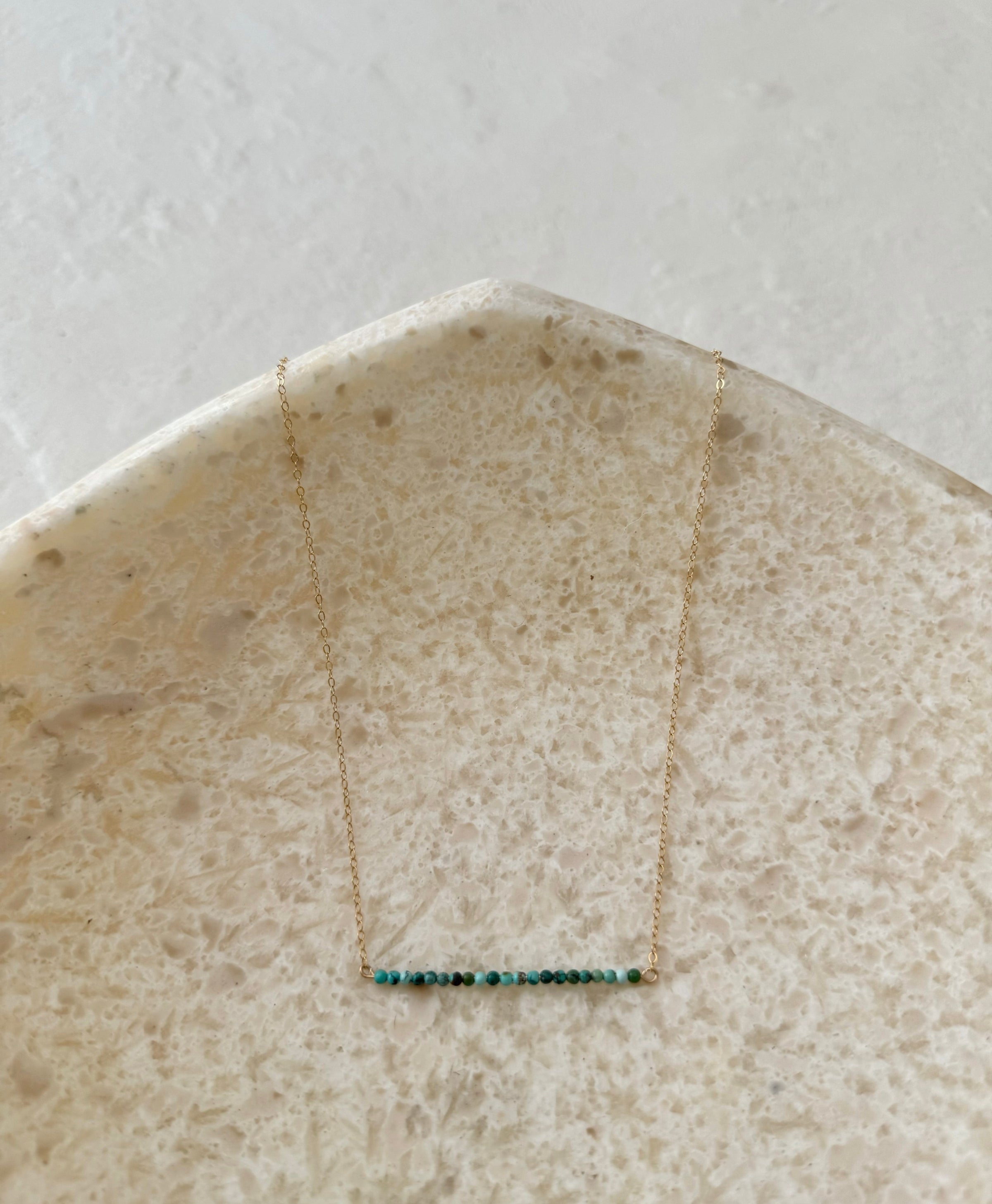 Kesa Turquoise Tranquility Bar Necklace