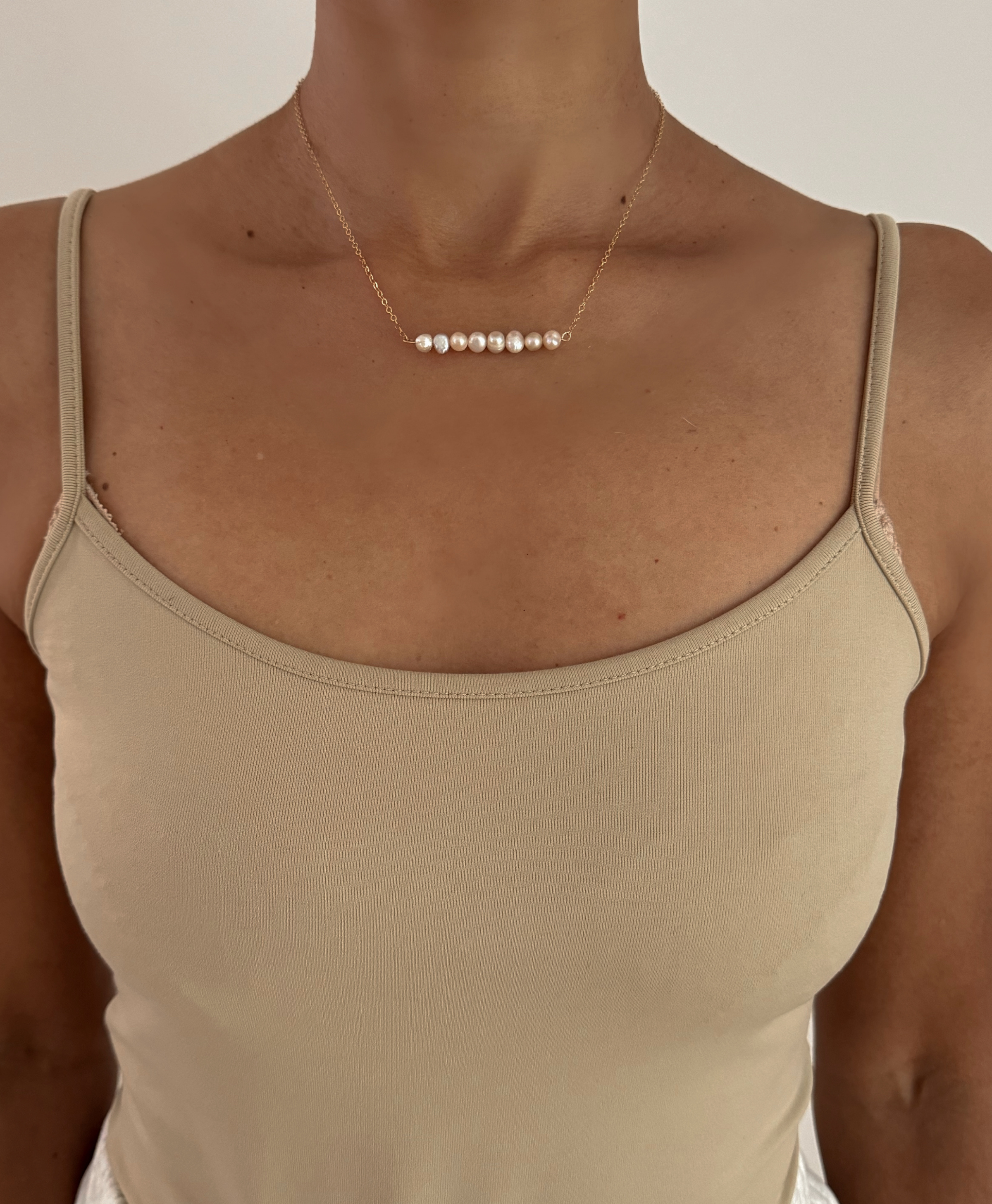 Parli Abundance Pearl Bar Necklace