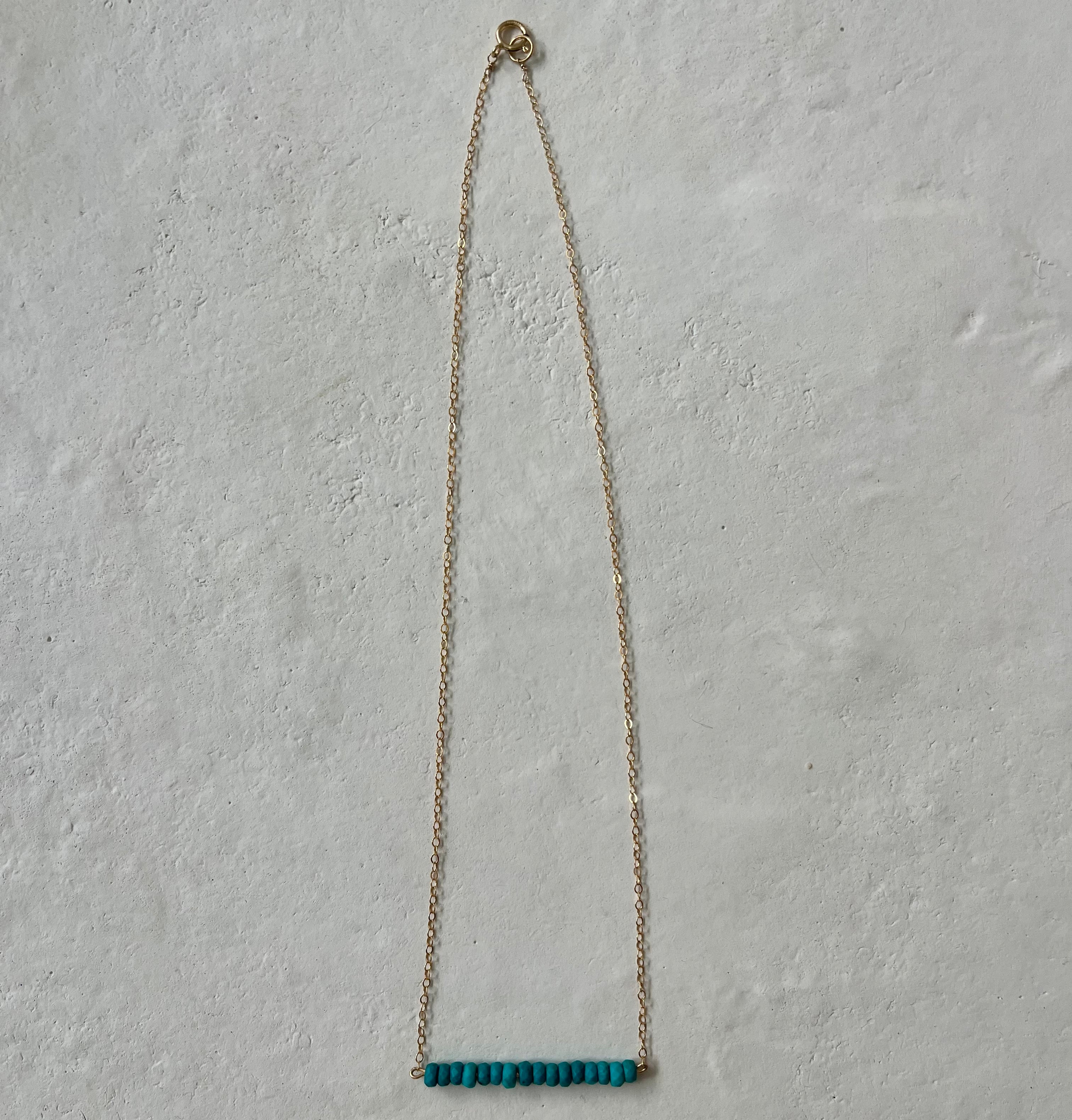 Turquoi Turquoise Strength Bar Necklace