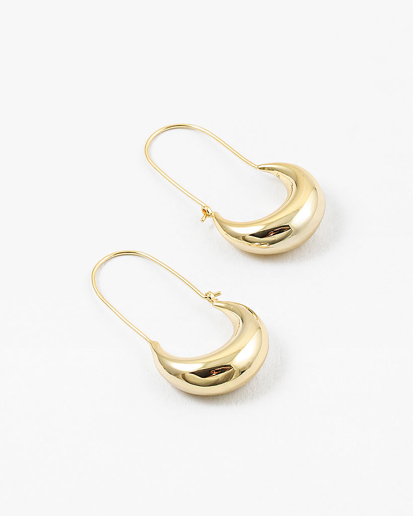 Pin Gold Plated Sterling Silver Earrings