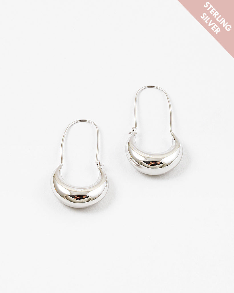 Pin Sterling Silver Earrings